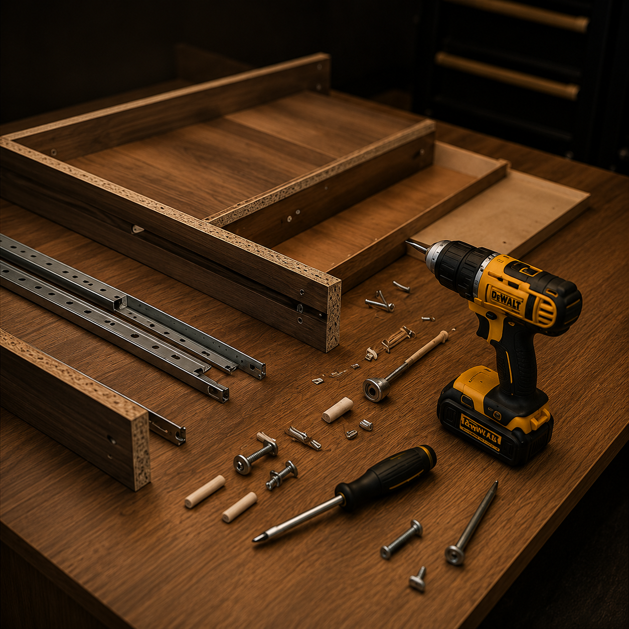 Furniture assembly work